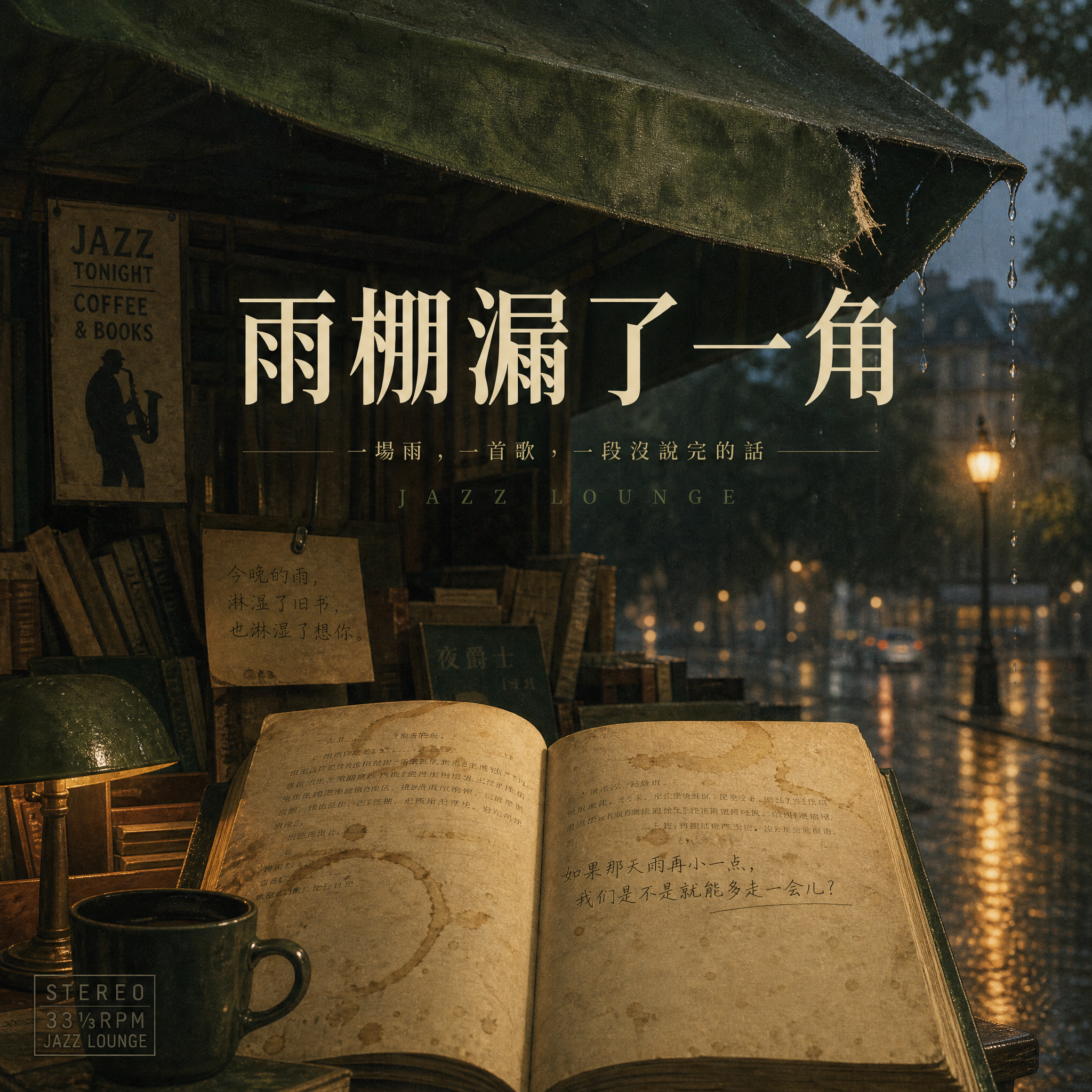 雨棚漏了一角